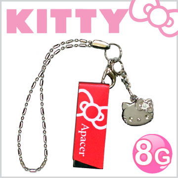 Apacer宇瞻 AH130 8G Kitty限定版 隨身碟