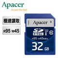 Apacer宇瞻 32GB SDHC UHS-I U3 R95M/W45M高速記憶卡