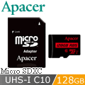 Apacer宇瞻 128GB MicroSDXC UHS-I Class10記憶卡(85MB/s)