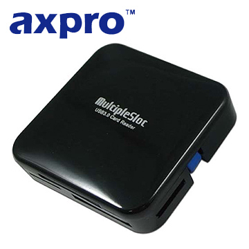 AXPRO華艦 USB3.0黑炫風全功能讀卡機 (AXP925)黑色