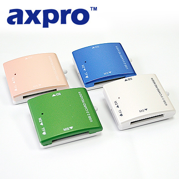 AXPRO華艦 USB2.0口袋餅乾多功能讀卡機-AXP913