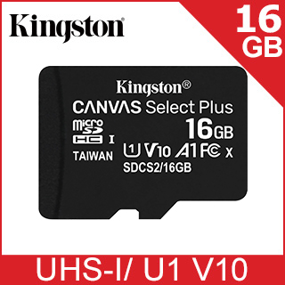 金士頓 Kingston microSDHC/UHS-I 16GB (Class10) 記憶卡
