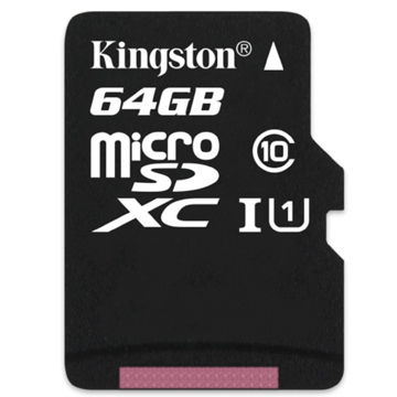 金士頓 Kingston 64GB microSDXC Class10 記憶卡 送SD轉卡