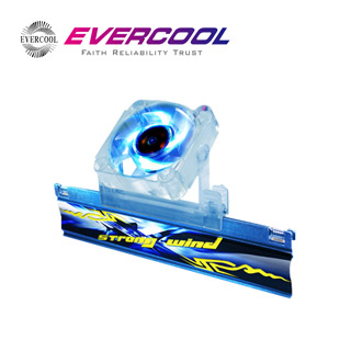 EVERCOOL 勁冷超頻家族 颶風記憶體散熱風扇(藍)