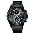 SEIKO SPIRIT簡約率性太陽能計時腕錶/黑灰x黑鋼/V198-0AC0SD