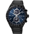SEIKO SPIRIT簡約率性太陽能計時腕錶/黑鋼/V195-0AE0A