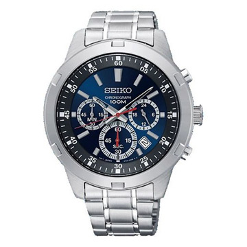 SEIKO 競速三眼計時藍面腕表(SKS603P1)x43mm - PChome 24h購物