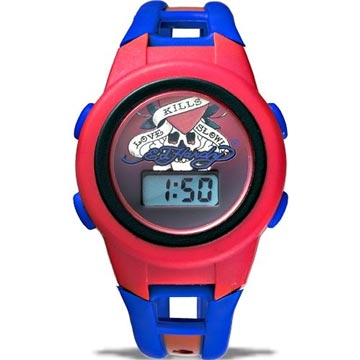 Ed Hardy 經典Love Kills Slowly刺青電子錶