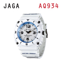 JAGA AQ934-D 石英冷光運動錶-白
