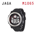 JAGA M1065-A運動流線多功能電子錶-黑色