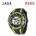 JAGA M980-AF 超級戰將多功能電子錶-黑綠