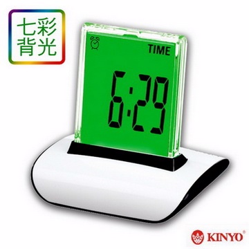 【KINYO】炫彩液晶數字鐘(TD-336)