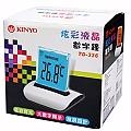 KINYO七彩背光液晶數字鐘貪睡鬧鐘(TD-336)