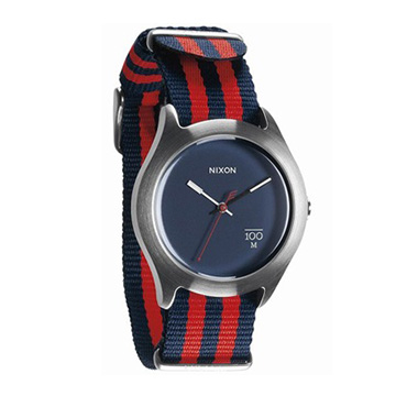 【NIXON】輕巧帆布 Quad(綠黑條紋)_A344-1151