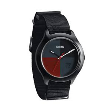 【NIXON】輕巧帆布 Quad(紅黑)_A344-1167
