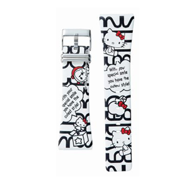 Smart Canvas Hello Kitty Monogram Band凱蒂貓甜心白錶帶
