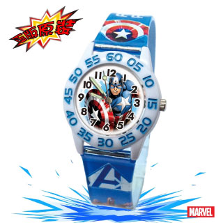 【Marvel漫威】復仇者聯盟數字兒童錶-藍色_勇士美國隊長