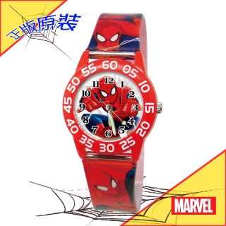 【Marvel漫威】復仇者聯盟數字兒童錶-紅色_俏皮蜘蛛人