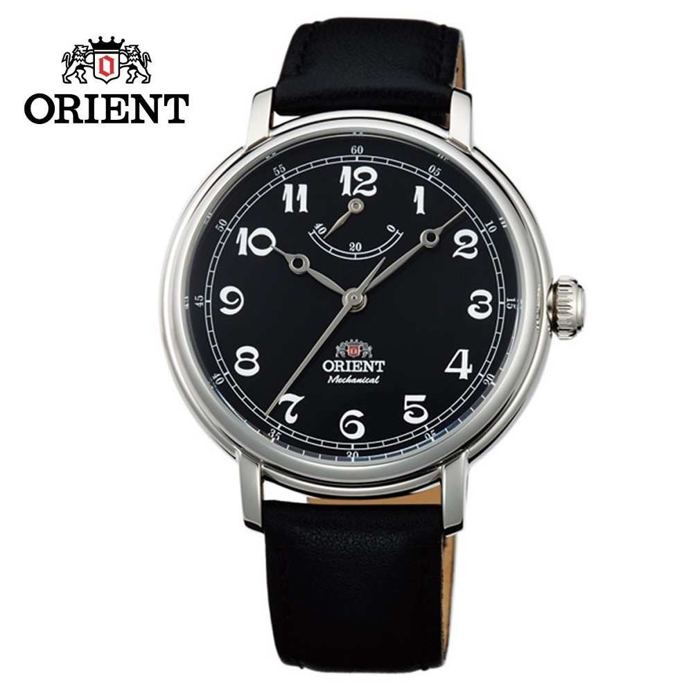 ORIENT 東方錶 POWER RESERVE系列 經典復古手動上鍊機械錶 皮帶款 FDD03002B 黑色 - 40mm