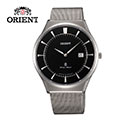 ORIENT 東方錶 SLIM系列 超薄時尚簡約藍寶石鏡面石英錶 米蘭帶 FGW03004B 黑色 - 39mm