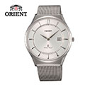 ORIENT 東方錶 SLIM系列 超薄時尚簡約藍寶石鏡面石英錶 米蘭帶 FGW03005W 白色 - 39mm