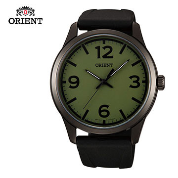 ORIENT 東方錶 BASIC SPORTS系列 運動石英錶 橡膠錶帶 FQC0U008F 綠色 - 43mm