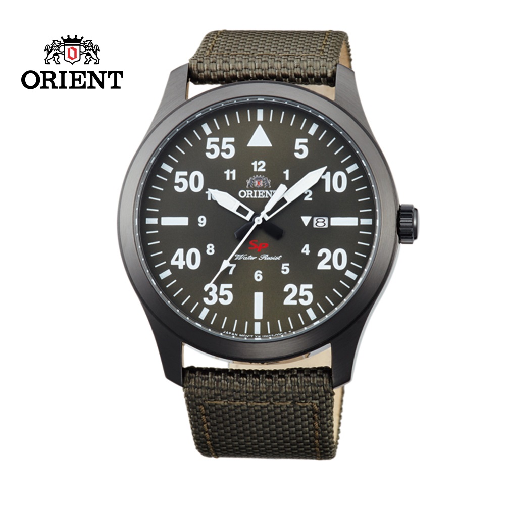 ORIENT 東方錶 SP 系列 飛行運動石英錶 尼龍帶款 FUNG2004F 綠色 - 42mm