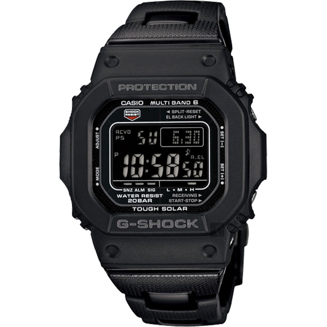 CASIO 卡西歐 G-SHOCK 太陽能電波手錶 GW-M5610BC-1