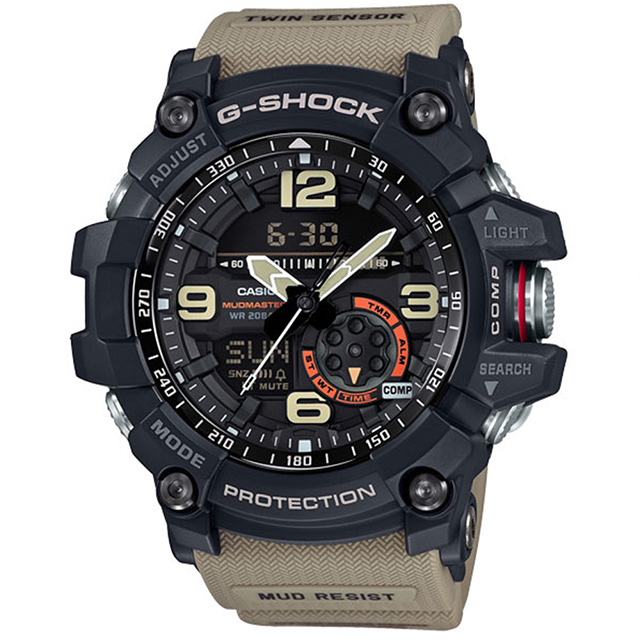 CASIO G-SHOCK 極限大陸防泥構造計時錶/大地棕/GG-1000-1A5