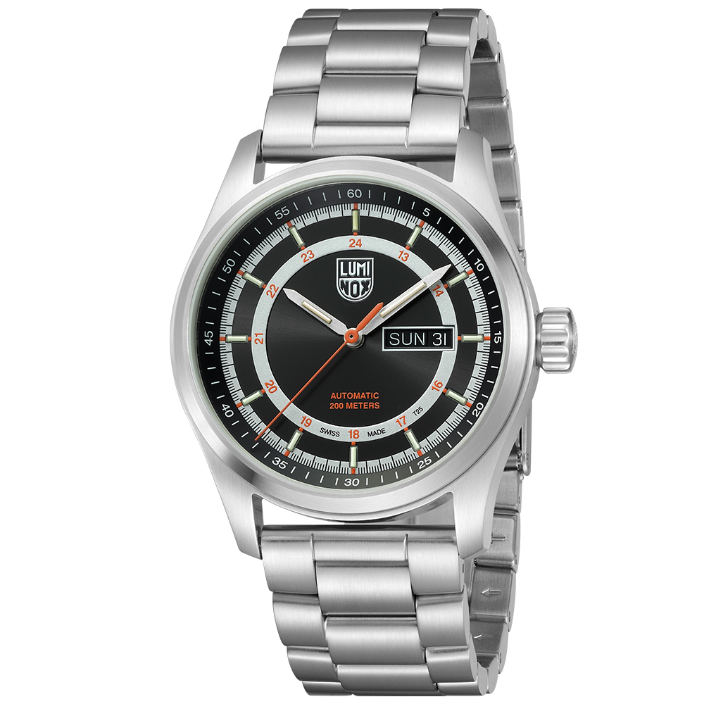 LUMINOX 雷明時ATACAMA FIELD戰場系列自動上鍊機械錶-鋼帶/44mm