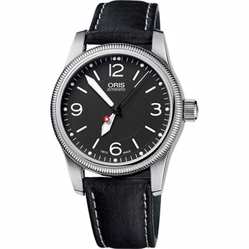 ORIS Hunter Team PS 飛行機械腕錶-黑/38mm 0173376494063-SetLS
