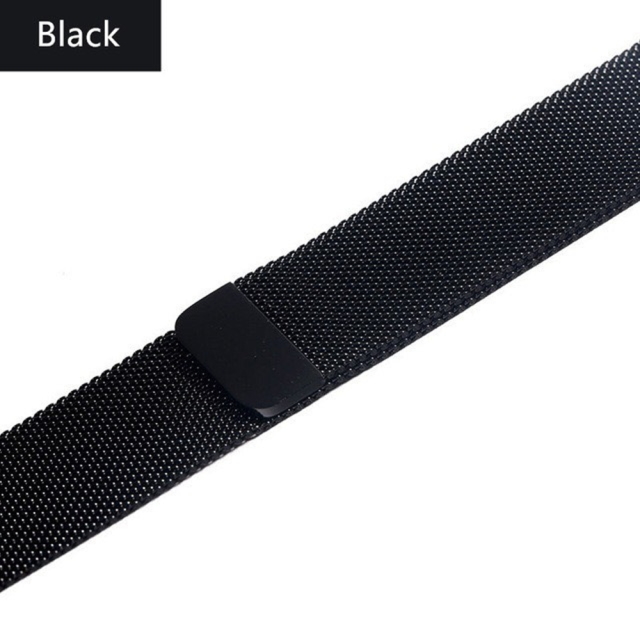 【Apple 蘋果牌】原廠代用 Apple Watch米蘭金屬錶帶 磁吸替換帶(半圓磁扣)