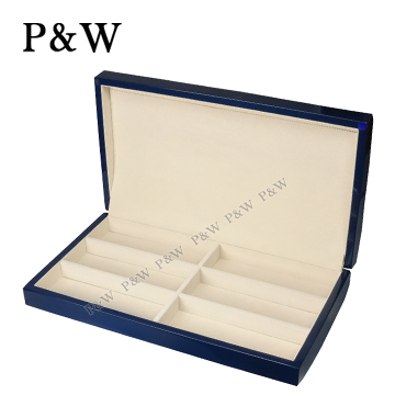 【P&W眼鏡收藏盒】【手工精品】 藍色 鋼琴烤漆6只裝眼鏡盒