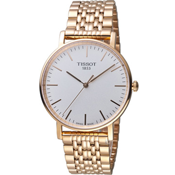 T1094103303100 玫瑰金色 TISSOT 天梭 Everytime 經典雋永時尚錶 玫瑰金色