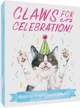 Claws for Celebration Notecards 貓貓精裝卡片盒組(附信封)卡片盒組(外文書)