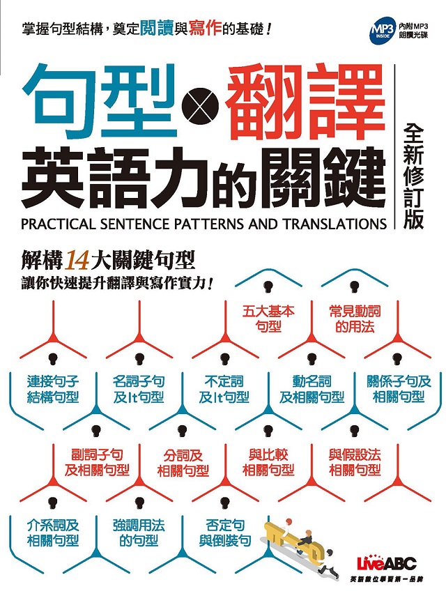 句型x翻譯 英語力的關鍵 全新修訂版 書 朗讀mp3光碟 別冊 Pchome 全球購物 書店