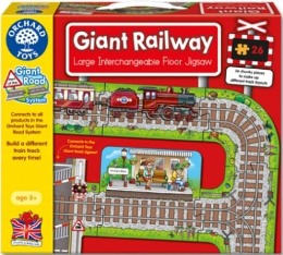 Orchard Toys Giant Railway地板拼圖鐵路(外文書)