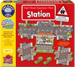 Orchard Toys Station地板拼圖火車站(外文書)