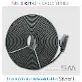 FUNDIGITAL Cat.6 彩色扁線5M-銀色