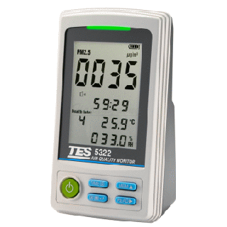 泰仕 TES-5322 PM2.5空氣品質監測計 USB介面《監測環境的PM2.5濃度》