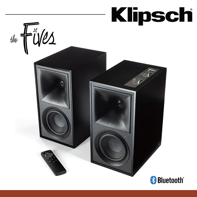 限量送Klipsch T5 真無線藍牙耳機【美國Klipsch】The Fives 主動式喇叭(黑色)