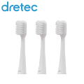 【日本DRETEC】音波電動牙刷-替換平行刷頭3入(適用TB-304.305)