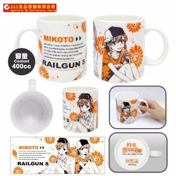 馬克杯(圓400ml)-科學超電磁砲A款(美)