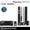【Pionner X JAMO】Dolby Atmos 天空聲道家庭劇院組合(VSX-LX101+S626)