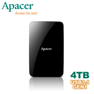 Apacer宇瞻 AC233 4TB USB 3.1 Gen 1 2.5吋行動硬碟