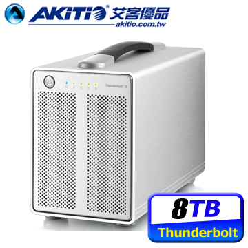 AKiTiO 雷霆戰艦3 8TB Thunderbolt 3 3.5吋 4bay 外接硬碟