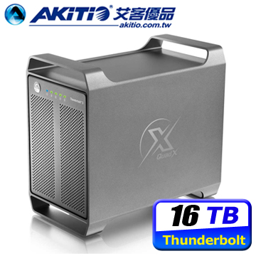AKiTiO 雷霆戰艦 3X 16TB Thunderbolt3 3.5吋 4bay 外接硬碟