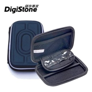 DigiStone 3C多功能防震硬殼收納包(適2.5吋硬碟/行動電源/相機/記憶卡/3C產品)-藍色