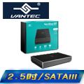 凡達克傳輸精靈 2.5" SATA 轉 USB 3.1 Gen II Type-C SSD/HDD 硬碟外接盒(NST-271C31-BK)
