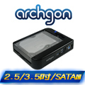 archgon水平式可堆疊硬碟外接座(MH-3507HUB-U3A)/支援2.5吋與3.5吋SATA I/II/III硬碟【亞齊慷】